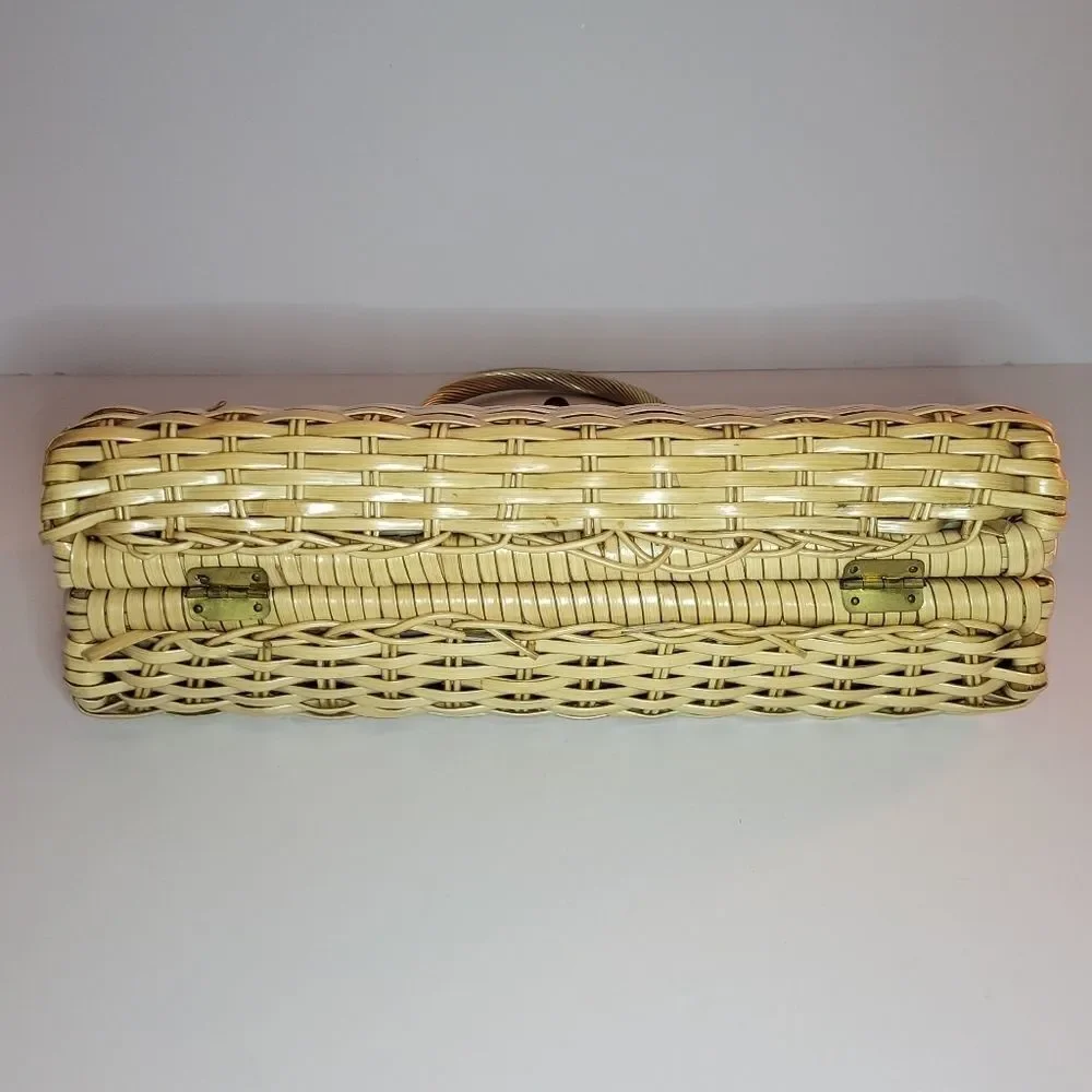 Vintage Rattan Wicker Purse/Tote